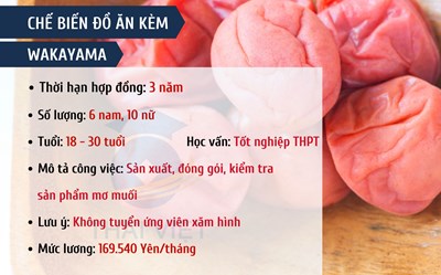 ĐƠN HÀNG CHẾ BIẾN ĐỒ ĂN KÈM - WAKAYAWA